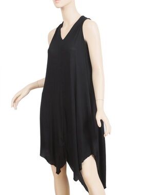camila broderie asymmetric hem dress All Saints | Dresses | Allsaints Fabric:EYELET with one shoulder strap A-line V Neck Sleeveless Color:BLACK / WHITE POLKA DOT
